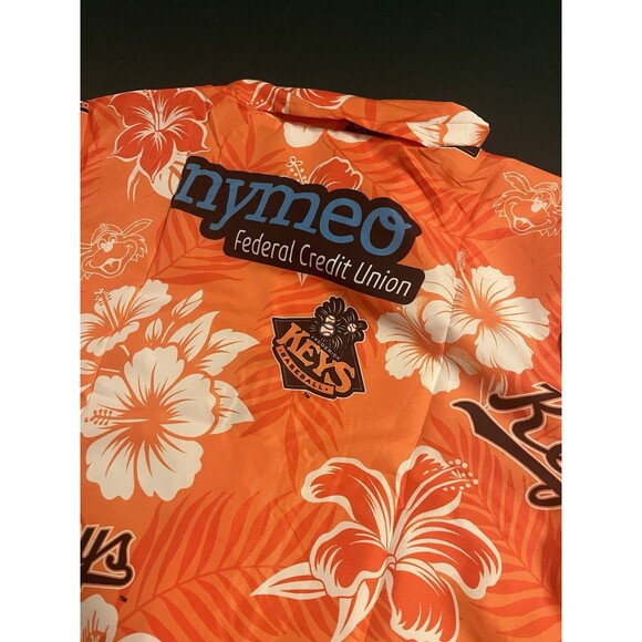 NEW Frederick Keys Baltimore Orioles Minor League Baseball Hawaiian Shirt MED 10 - Picture 7 of 8